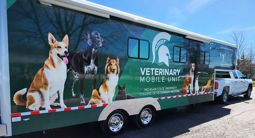 Msu Mobile Veterinary Unit Banner Photo Web