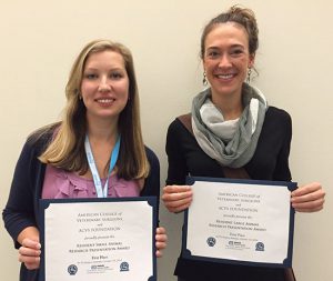 MSU Residents Sweep ACVS Resident Awards | College of Veterinary ...