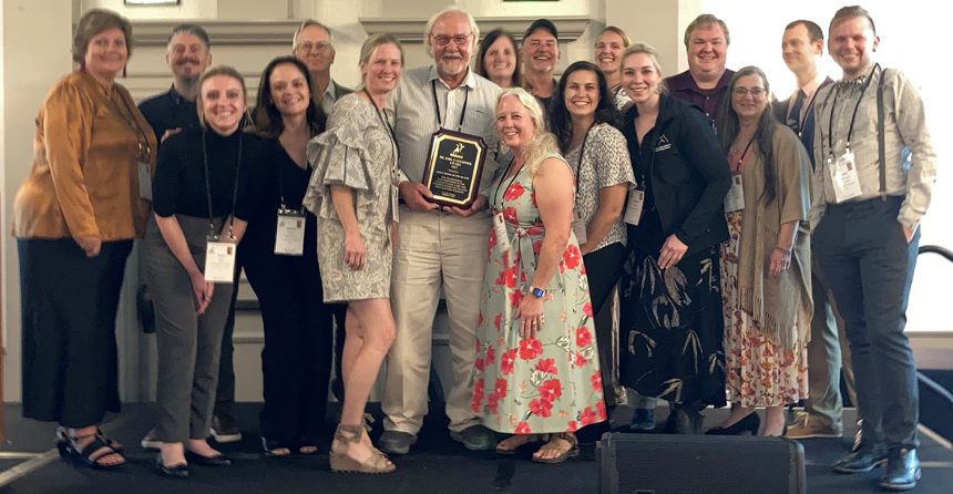 Dolensek Award And Msu Graduates With Jim Sikarskie