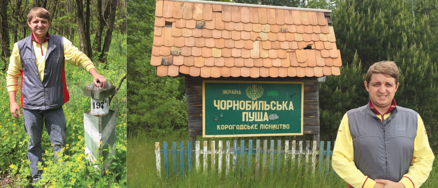 Dr. Artem Rogovsky in Chornobyl.
