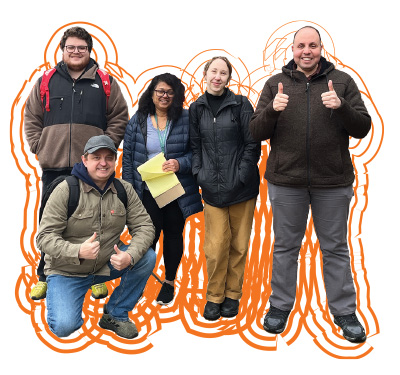 Groupt photo of Dr. Artem Rogovsky's students'.